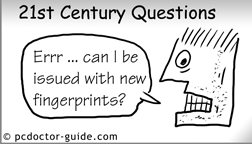 PC Doctor cartoon - New fingerprints