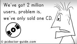 PC Doctor cartoon - One CD